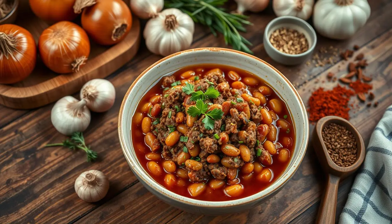 baked beans with hamburger recipe​