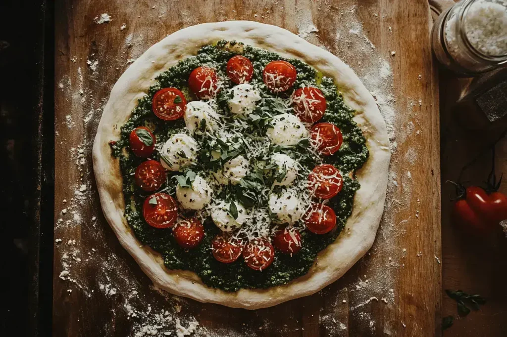 Tomato Halves Chimichurri Recipe for Pizza